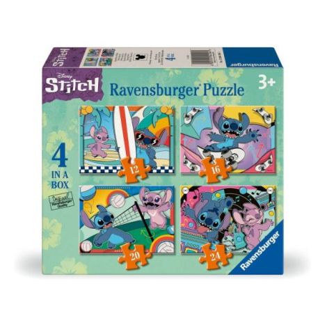 Ravensburger - Puzzle Disney Stitch 4 buc in cutie 12 16 20 24 piese - imagine 7